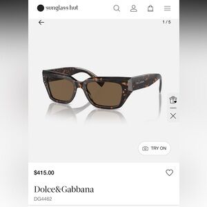 Dolce & Gabbana Brown Tortoise Sunglasses